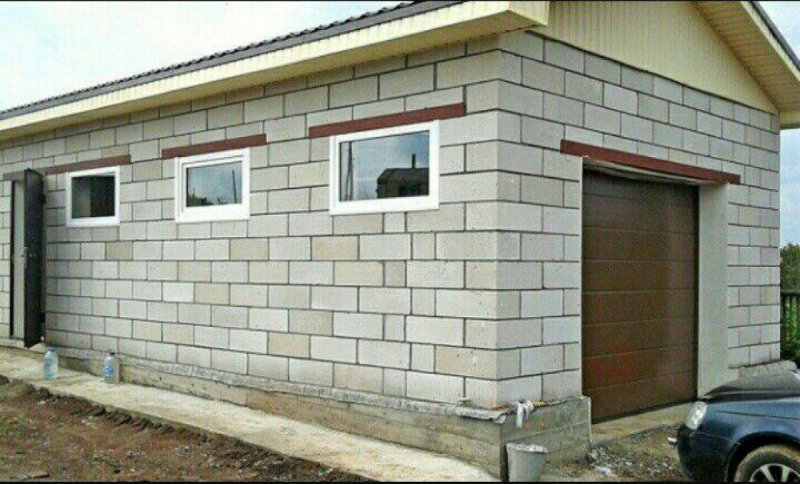 Гараж газобетон