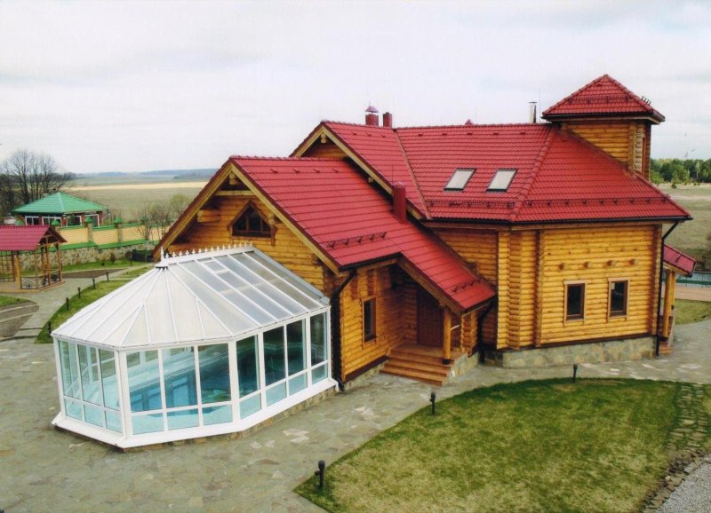Дровяник теплица