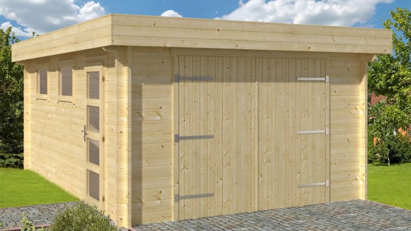 Хоз.блок 4*4 с односкатной крышей