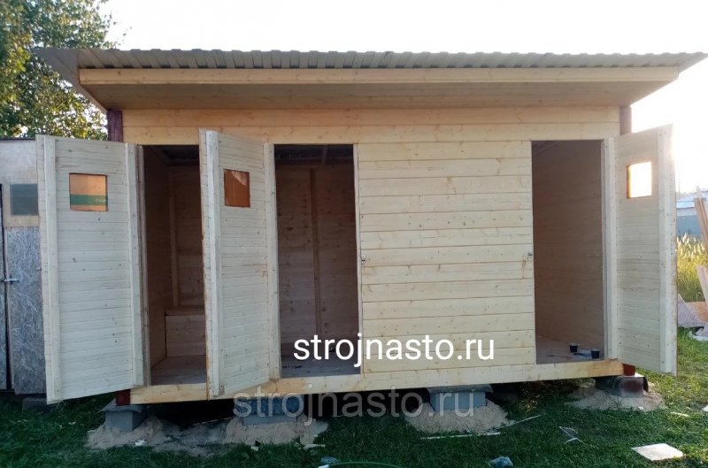Хозблок с туалетом и душем 6000/3000