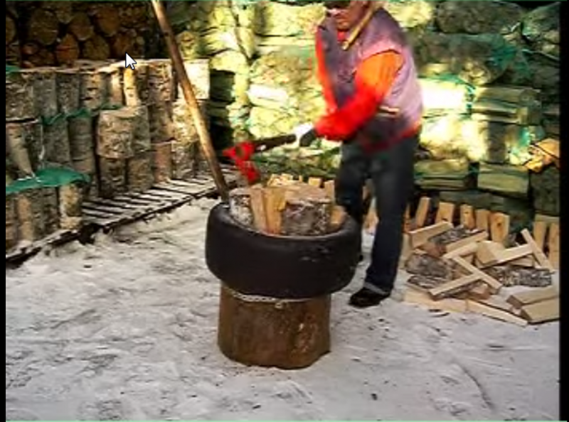 Пенек для колки дров своими руками