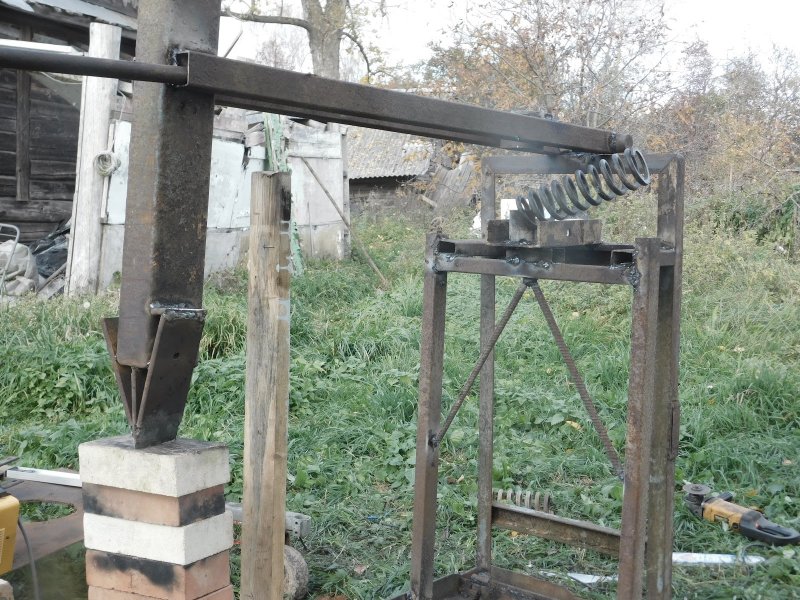 Дровокол механический пружинный