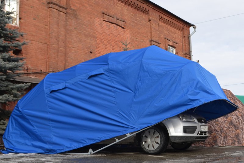 Тентовый складной гараж для автомобиля