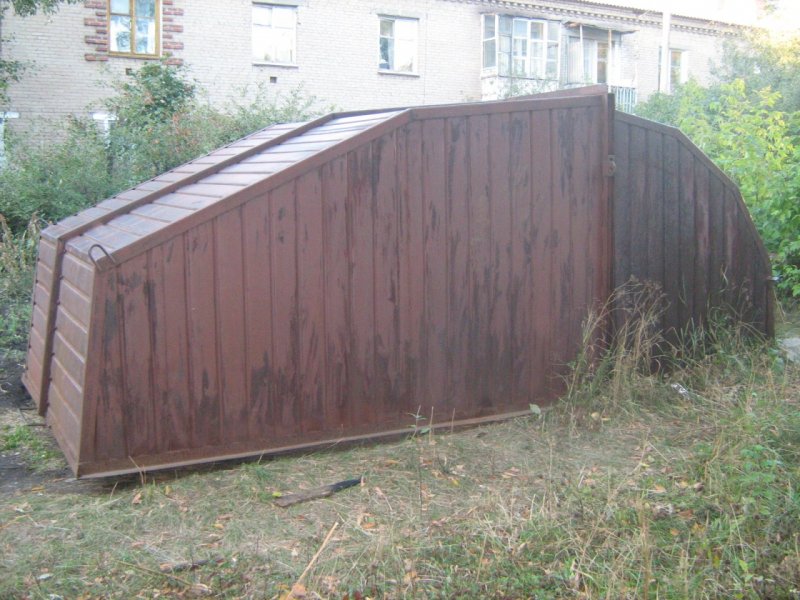 Гараж Ракушка сбоку