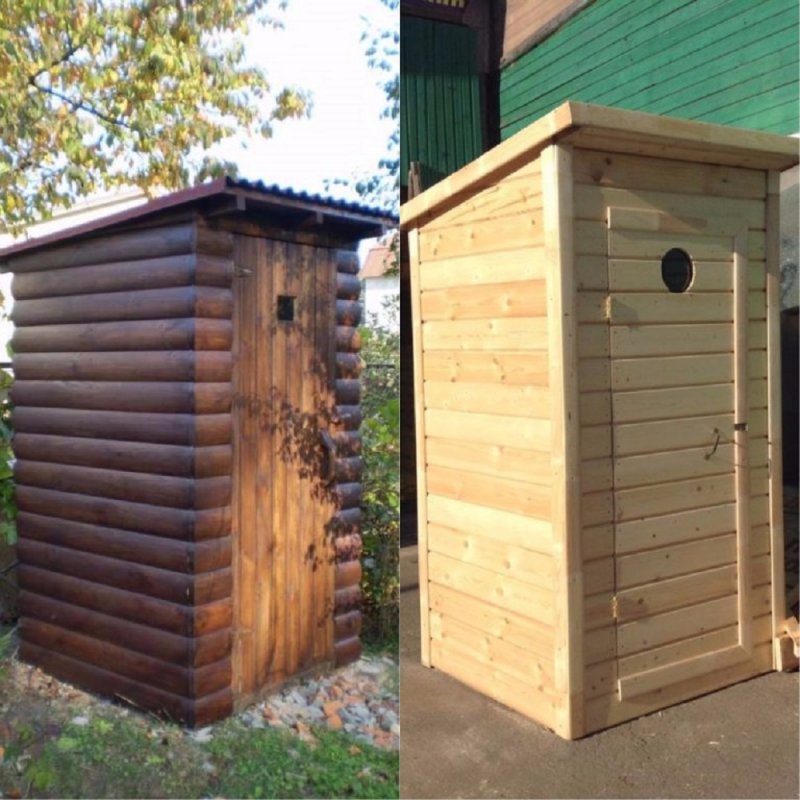 Каркас туалета для дачи из бруса