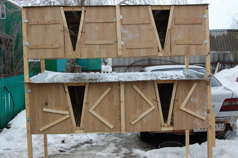 Мини крольчатник своими руками