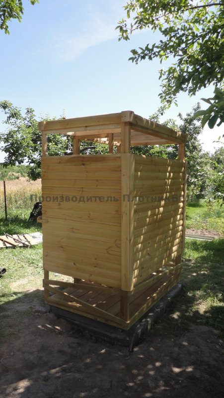 Садовый туалет из вагонки