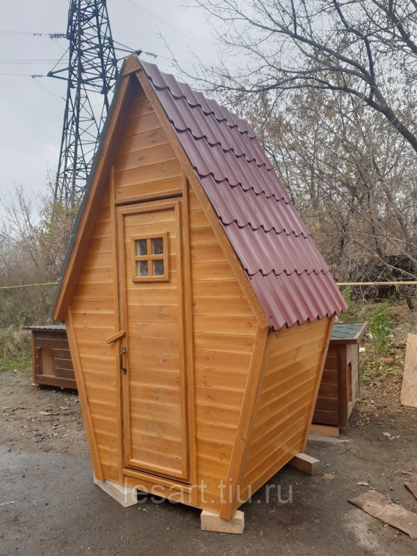 Схема постройки туалета с кладовкой на даче