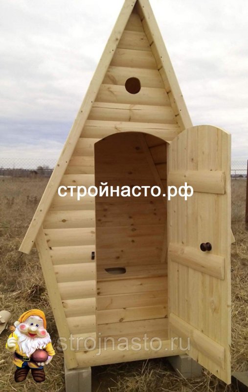 Туалет дачный деревянный Теремок