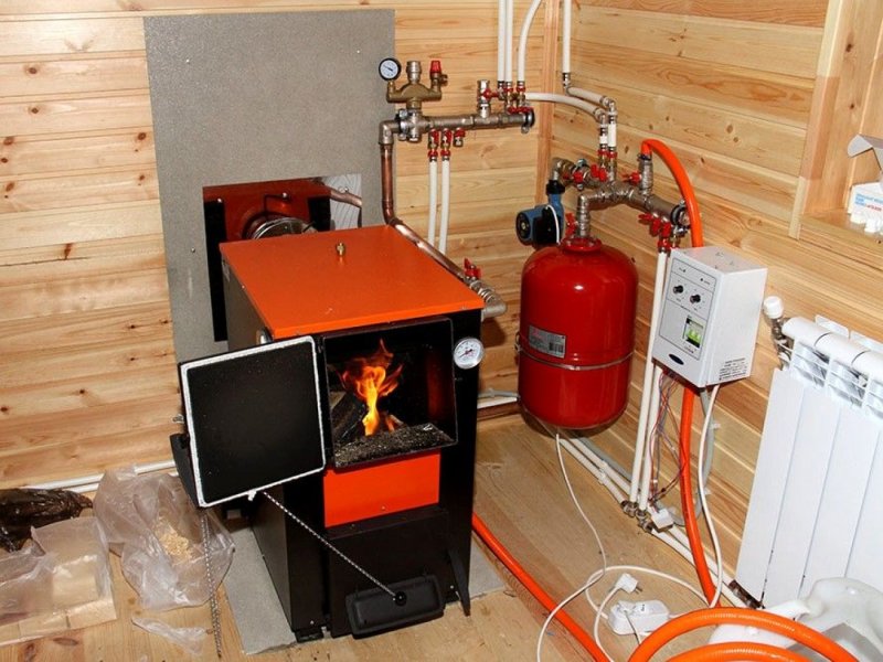 Котел отопления ГАЗ электро дровяной