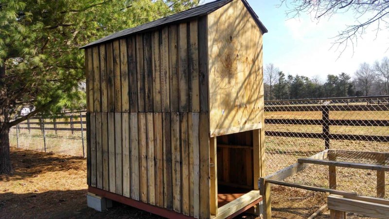 Сарай из поддонов своими руками для птицы