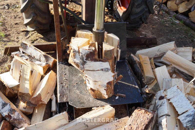 Дровокол из реечного домкрата