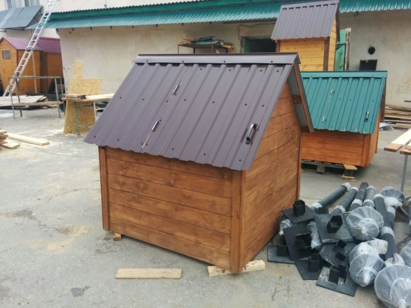 Колодезный домик из профнастила