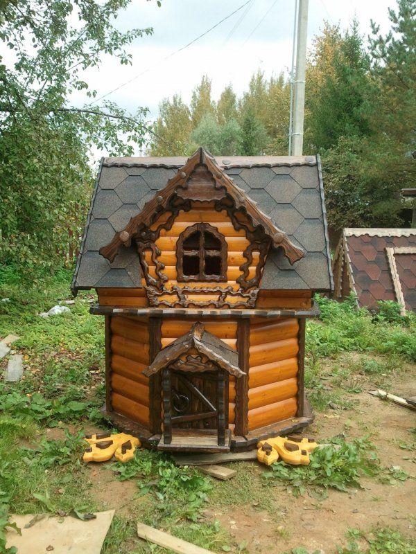 Колодезный домик мельница