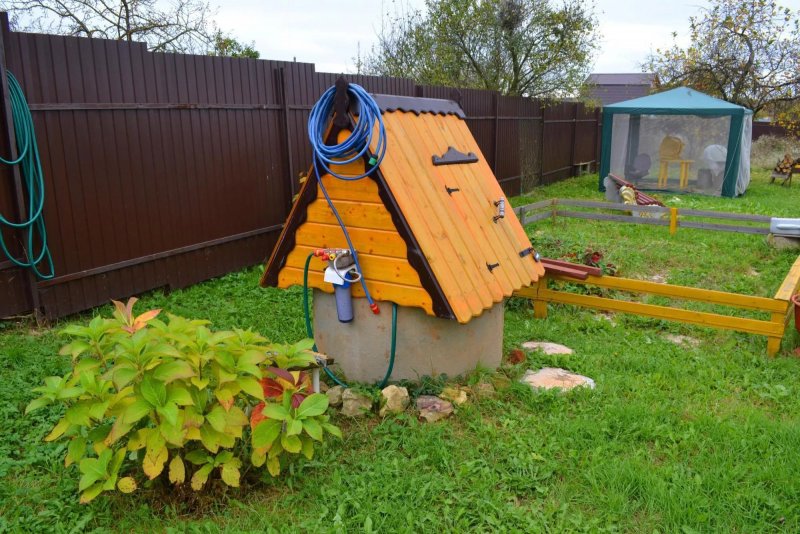 Сварный колодец на дачном участке