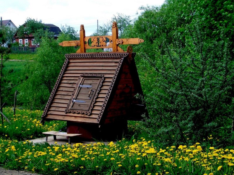 Красивые колодцы для воды