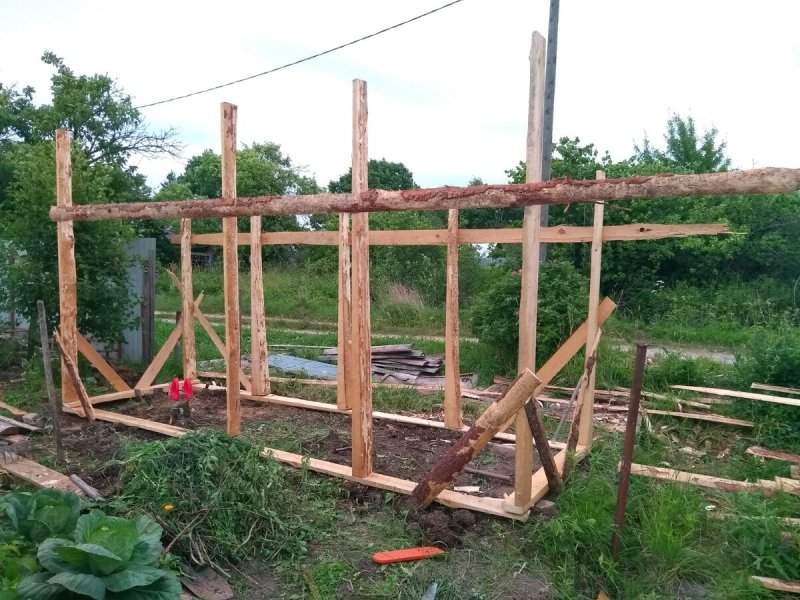 Сарай из обрезной доски