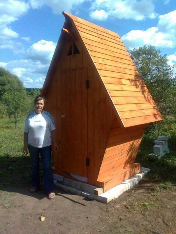 Туалет из бруса 50х50