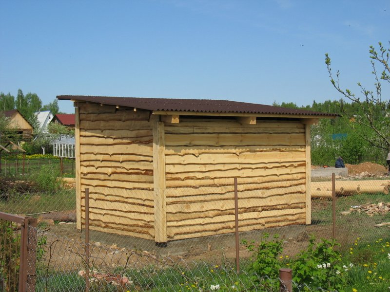 Сарай из горбыля
