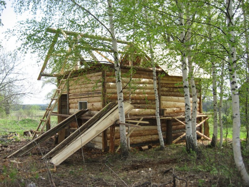 Сарай из горбыля