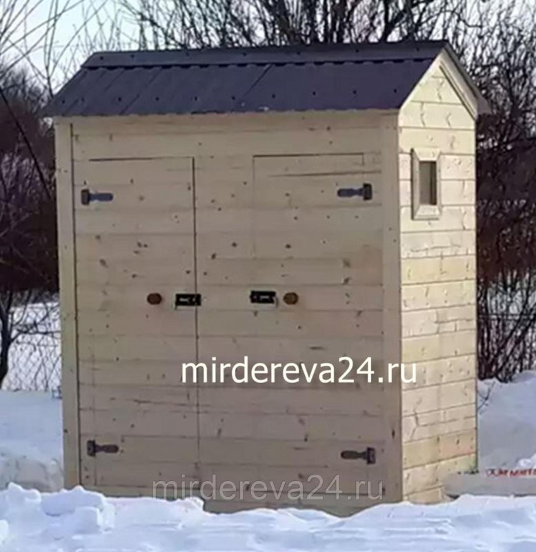 Душ для дачи деревянный