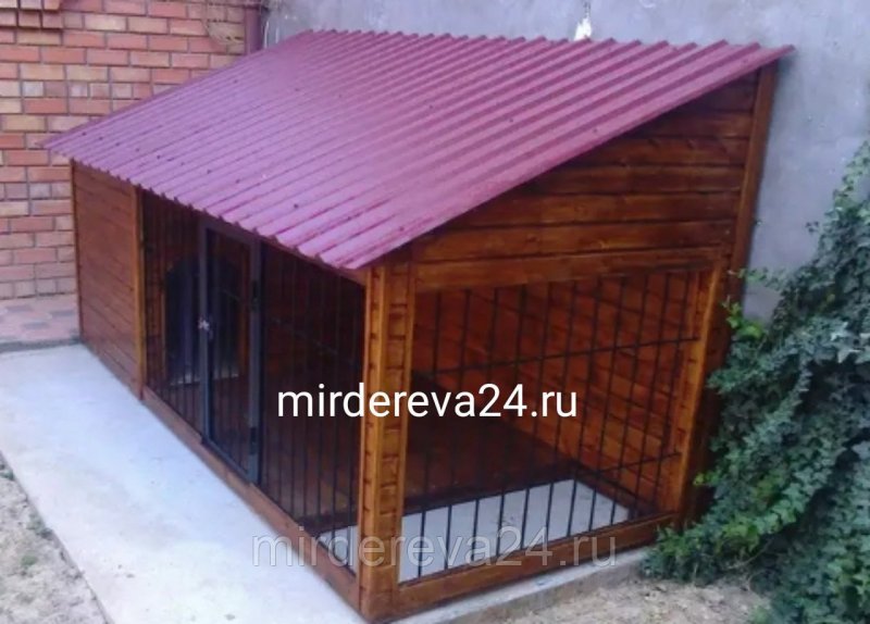 Будка для собаки из горбыля