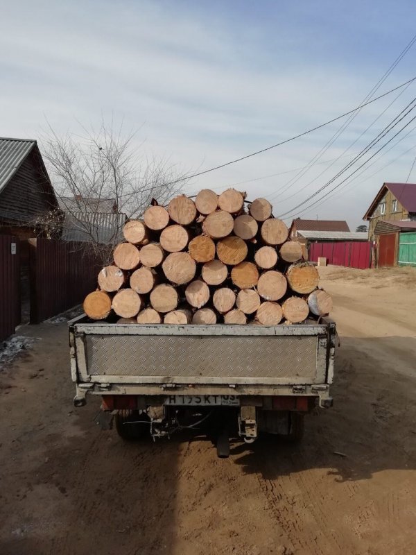 Тега с дровами
