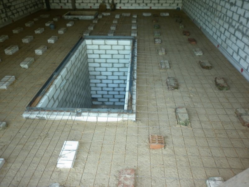 Бетонный пол в гараже