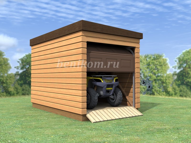 Небольшой гараж для квадроцикла