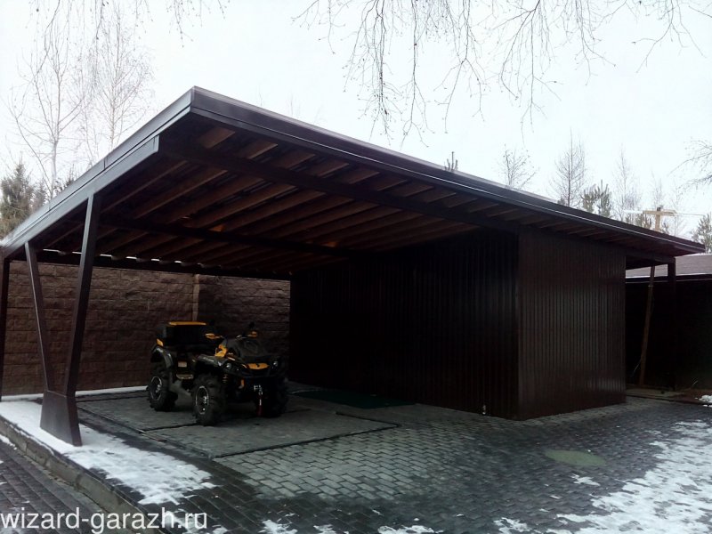 Переносной гараж для мотоцикла