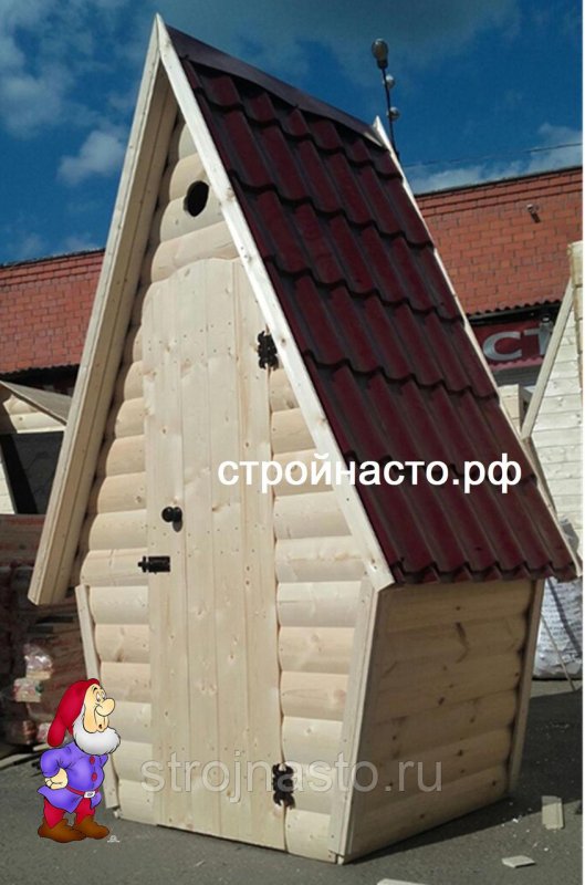 Туалет дачный деревянный