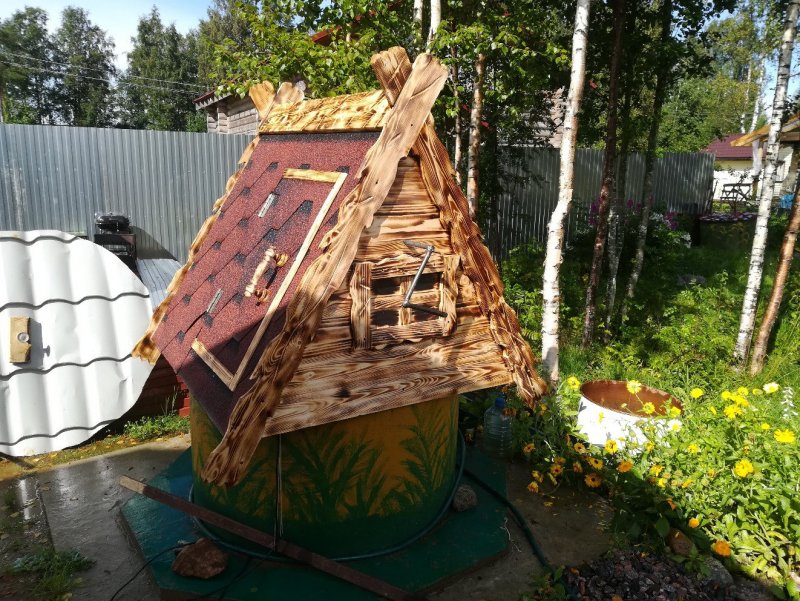Крышки домики для колодцев