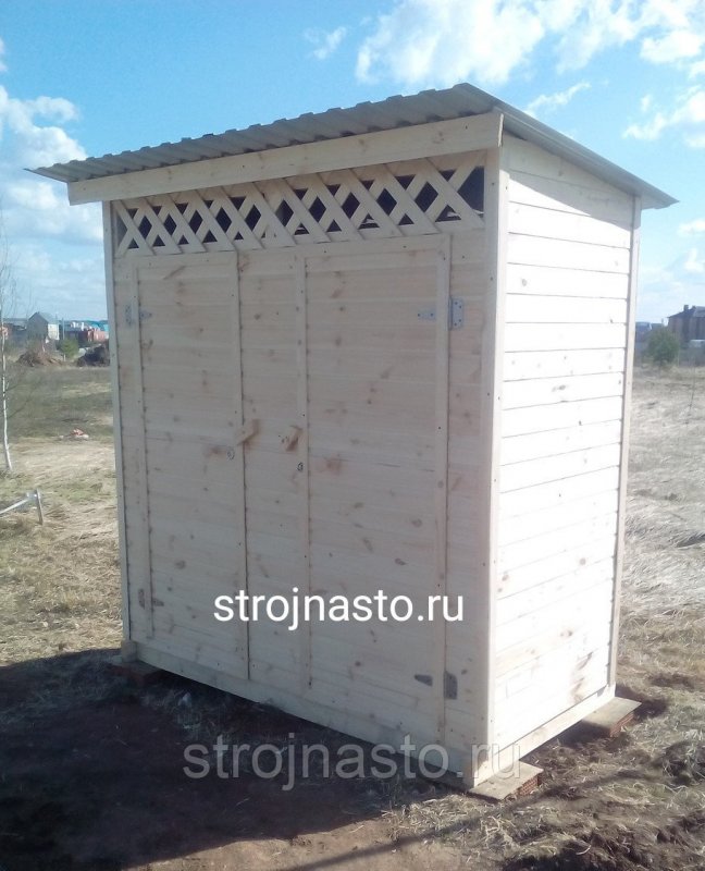 Летний душ деревянный