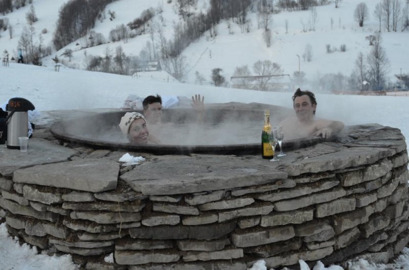 Бочка на дровах