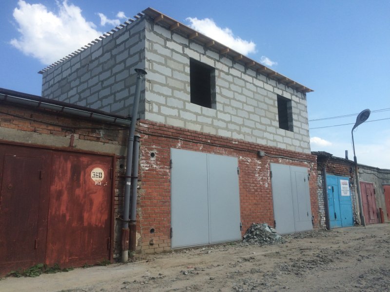 Сарай из газобетона