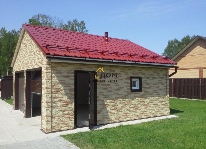 Гараж из газоблока проекты