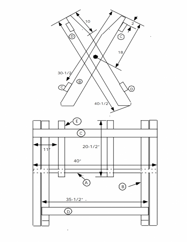 Козлы для распилки дров Wolfcraft 5121000