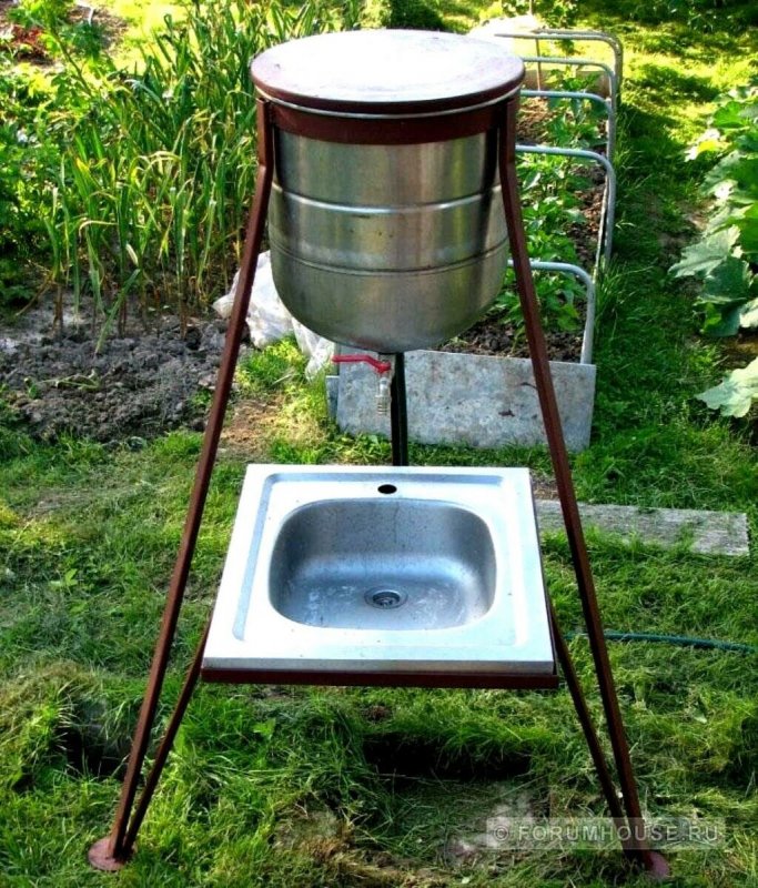 Мойка из паллет для дачи