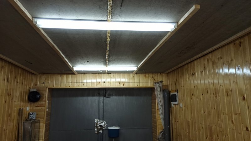 Отделка потолка в капитальном гараже