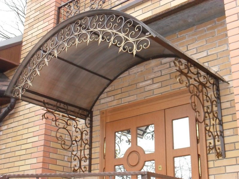 Козырек ковка