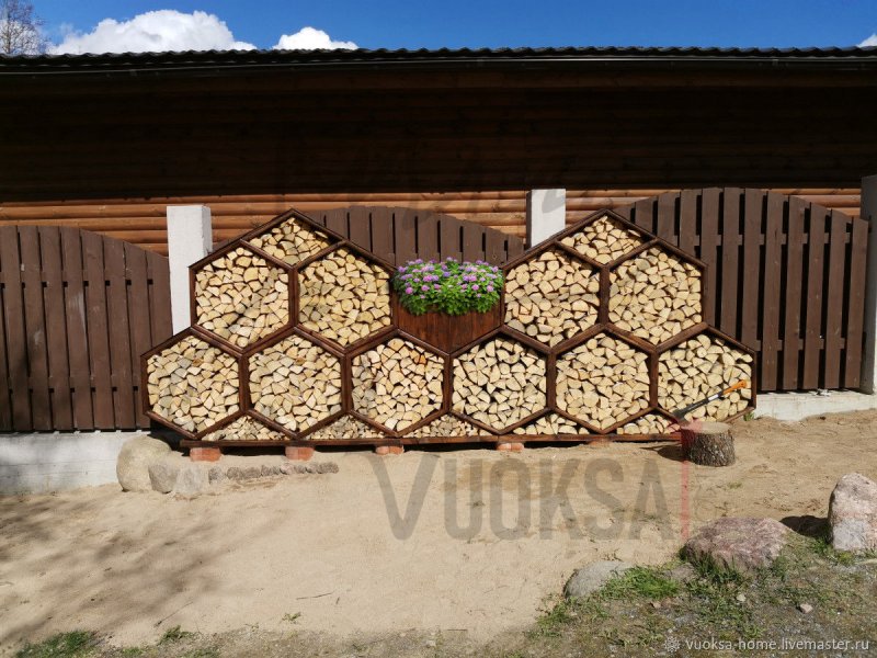 Оригинальные дровницы для улицы