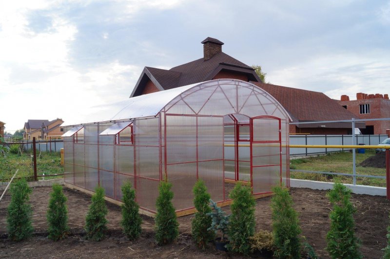 Сборка теплицы из поликарбоната 6м 3м