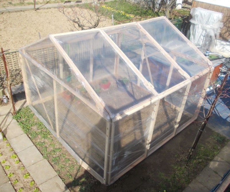 Парник из стрейч пленки