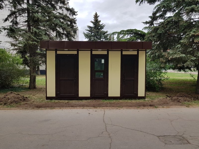 Модульный туалет в парке