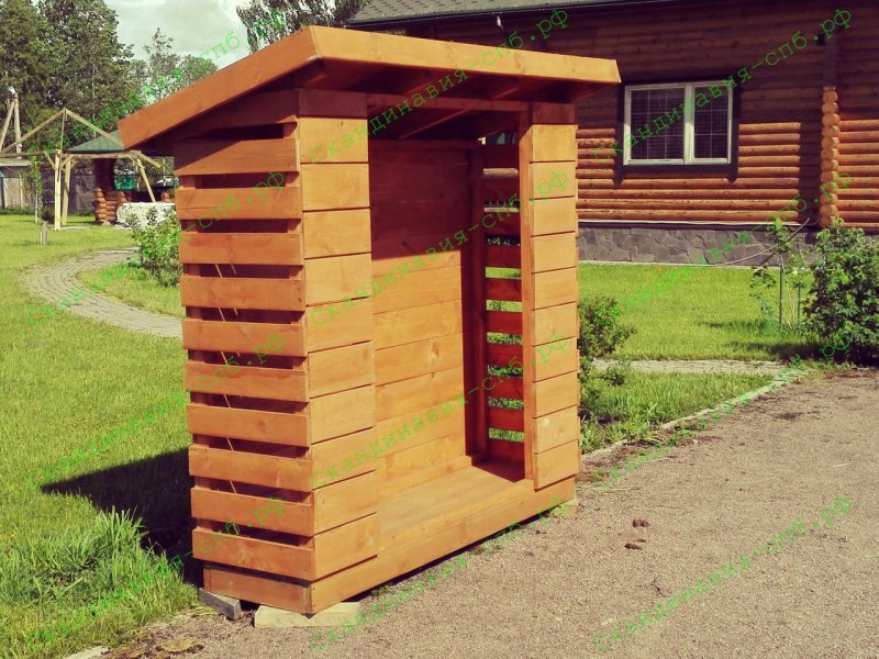 Дровник уличный
