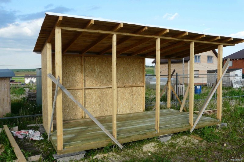 Сарай из OSB листов 5х5