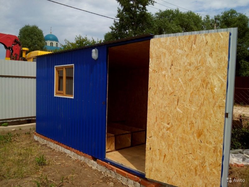 Сарай хозблок из сэндвич панелей