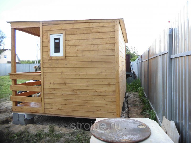 Туалет душ сарай 2500х4000