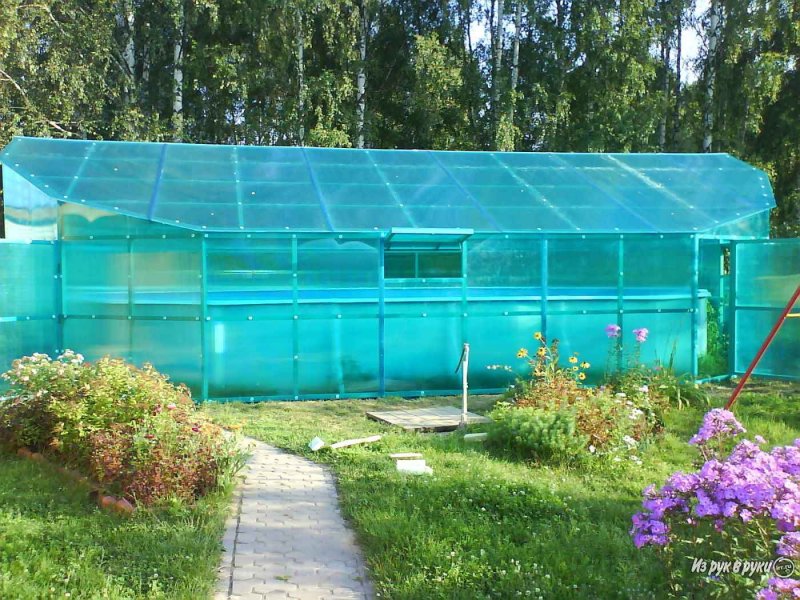 Навес для бассейна из поликарбоната