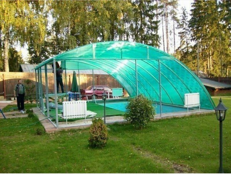 Беседки крытые поликарбонатом
